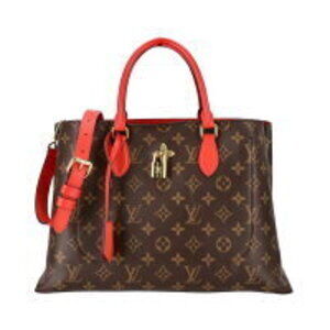 Louis Vuitton Flower Tote Bag Monogram Coquelicot Red